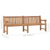 Zahradní lavice 228 cm masivní teakové dřevo 316640