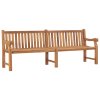 Zahradní lavice 228 cm masivní teakové dřevo 316640
