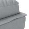 Lenoška s poduškami světle šedá textil 379468