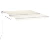 Automatická zatahovací markýza se sloupky 3,5 x 2,5 m krémová 3069927