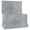 Úložný regál betonově šedý 50 x 30 x 28 cm kompozitní dřevo 816500