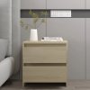 Noční stolky 2 ks dub sonoma 45x34,5x44,5 cm kompozitní dřevo 809852