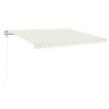 Automatická zatahovací markýza 450 x 350 cm krémová 3069007