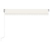 Automatická zatahovací markýza 450 x 350 cm krémová 3069007