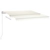 Automatická zatahovací markýza se sloupky 3 x 2,5 m krémová 3069907
