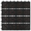 Terasové dlaždice z dřevoplastu 11 ks 30x30 cm 1 m² tmavě hnědé 45025