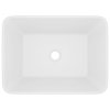 Luxusní umyvadlo matné bílé 41 x 30 x 12 cm keramické 147042