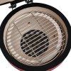 Zahradní gril a udírna 2 v 1 Kamado keramický 56 cm červený 316095