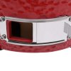 Zahradní gril a udírna 2 v 1 Kamado keramický 56 cm červený 316095