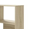 Rohová knihovna 4patrová dub sonoma 85 x 85 x 140 cm kompozit 3307812