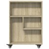 Úzký úložný vozík dub sonoma 48 x 13 x 68 cm kompozitní dřevo 855225