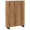 Úzký úložný vozík dub artisan 48 x 13 x 68 cm kompozitní dřevo 855231