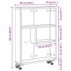 Úzký úložný vozík dub artisan 48 x 13 x 68 cm kompozitní dřevo 855231