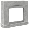 Krbová obestavba betonově šedá 100x30x87,5 cm kompozitní dřevo 854565
