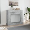 Krbová obestavba betonově šedá 100x30x87,5 cm kompozitní dřevo 854565