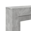 Krbová obestavba betonově šedá 100x30x87,5 cm kompozitní dřevo 854565