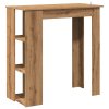 Barový stůl s regálem dub artisan 102 x 50 x 103,5 cm kompozit 856761