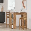 Barový stůl s regálem dub artisan 102 x 50 x 103,5 cm kompozit 856761