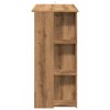 Barový stůl s regálem dub artisan 102 x 50 x 103,5 cm kompozit 856761
