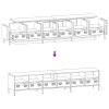 TV skříňka černá 202x39x43,5 cm ocel válcovaná za studena 3307155