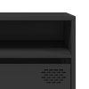 TV skříňka černá 202x39x43,5 cm ocel válcovaná za studena 3307155
