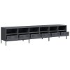 TV skříňka antracitová 202x39x43,5 cm ocel válcovaná za studena 3307157