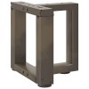 Nohy konferenčního stolku ve tvaru T, 2 ks, černé, 30 x 25 x (30-31) cm, ocel 4013003