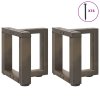 Nohy konferenčního stolku ve tvaru T, 2 ks, černé, 30 x 25 x (30-31) cm, ocel 4013003