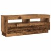 TV stolek s LED old wood 200x35x40 cm kompozitní dřevo 3329165