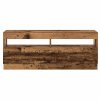 TV stolek s LED old wood 200x35x40 cm kompozitní dřevo 3329165