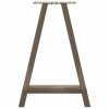 Nohy k jídelnímu stolu ve tvaru A, 2 ks, 50 x (72-73) cm, ocel 4012847