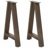 Nohy k jídelnímu stolu ve tvaru A, 2 ks, 50 x (72-73) cm, ocel 4012847