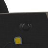 Elektrické masážní polohovací křeslo černé textil 3324087