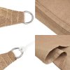 Stínicí plachta 160 g/m² taupe 6 x 6 m HDPE 311389