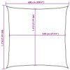 Stínicí plachta 160 g/m² taupe 6 x 6 m HDPE 311389
