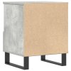 Noční stolek betonově šedý 40 x 35 x 50 cm kompozitní dřevo 830644