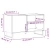 Skříňka na LP desky dub sonoma 85x38x48 cm kompozitní dřevo 831711