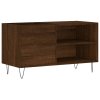 Skříňka na LP desky hnědý dub 85 x 38 x 48 cm kompozitní dřevo 831707