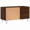 Skříňka na LP desky hnědý dub 85 x 38 x 48 cm kompozitní dřevo 831707