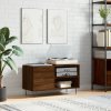 Skříňka na LP desky hnědý dub 85 x 38 x 48 cm kompozitní dřevo 831707