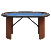 Pokerový stůl pro 10 hráčů modrý 160 x 80 x 75 cm 80409
