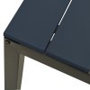 Zahradní lavice 110 cm ocel a WPC černá 317141