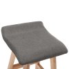 Barové židle 2 ks tmavě šedé textil 249577
