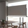 Terasová zatahovací boční markýza 120 x 300 cm šedá 45189