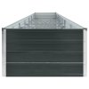 Vyvýšený záhon pozinkovaná ocel 600 x 80 x 45 cm antracitový 47075