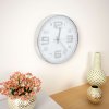 Nástěnné hodiny 30 cm stříbrné 50632