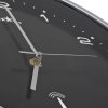 Rádiem řízené nástěnné hodiny se strojkem Quartz 31 cm černé 50618
