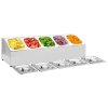 Nástavba na gastronádoby pro 5 GN 1/6 nádoby nerezová ocel 51222