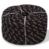Námořní lodní lano, polypropylen, 12 mm, 50 m, černá 91287