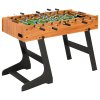 Skládací stolní fotbal 121 x 61 x 80 cm světle hnědý 91941